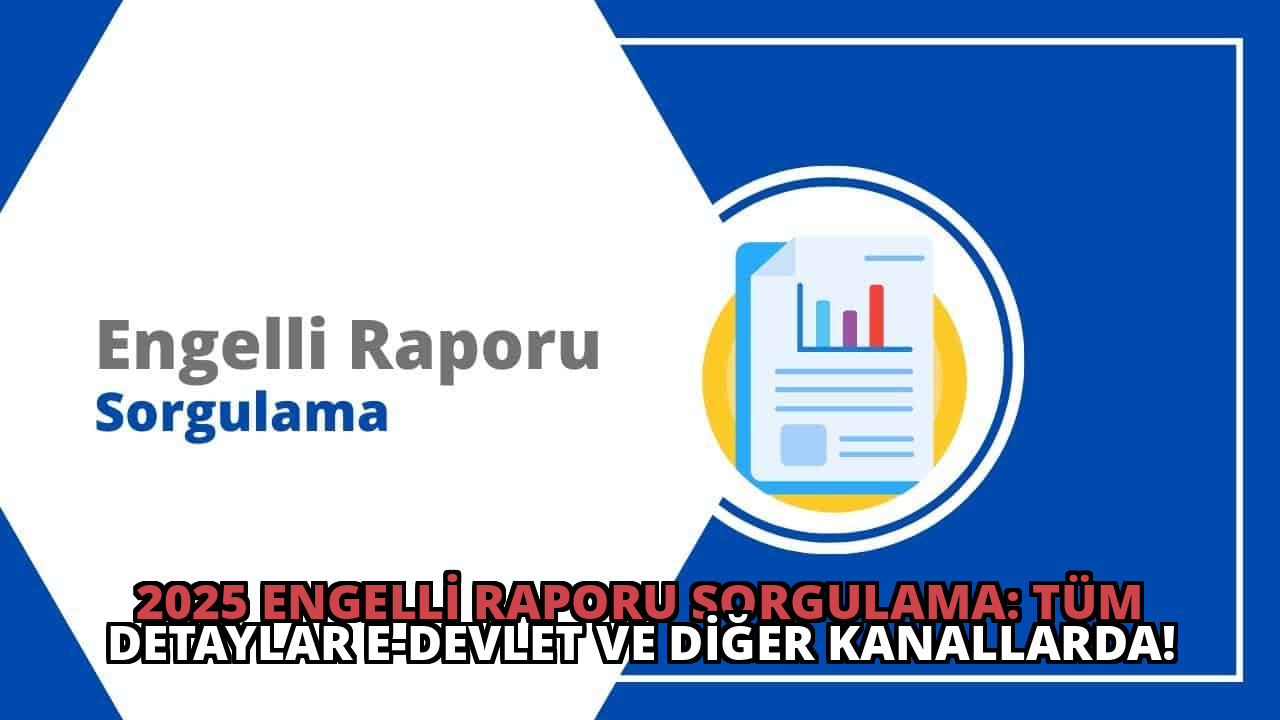 2025 Engelli Raporu Sorgulama: Tüm Detaylar e-Devlet ve Diğer Kanallarda!