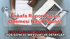Esnafa Rapor Parası Ödemesi: 2026 Güncel Mevzuat ve Detaylar